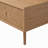 47.1'' Mid Century Modern Coffee Table, Natural Wood Coffee Table with 2 Drawers and Storage Shelf