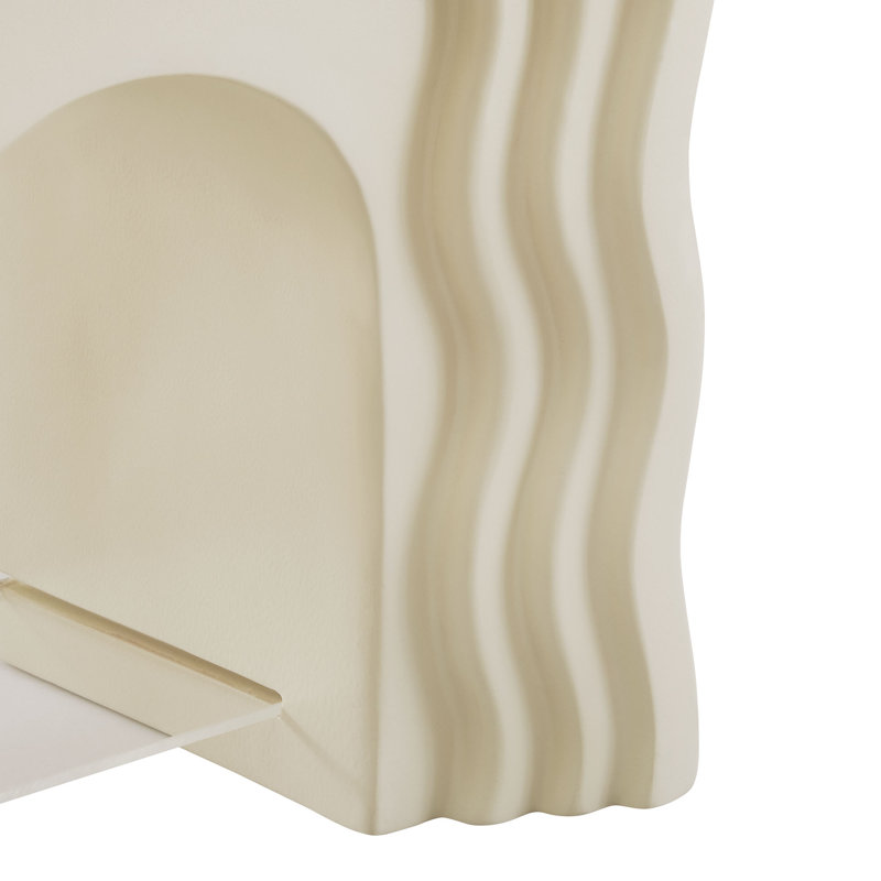 Table d'appoint Jorin Squiggle, Ivoire ivoire
