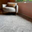Marut Hand Tufted Chevron Area Rug in Light Gray-1070459126