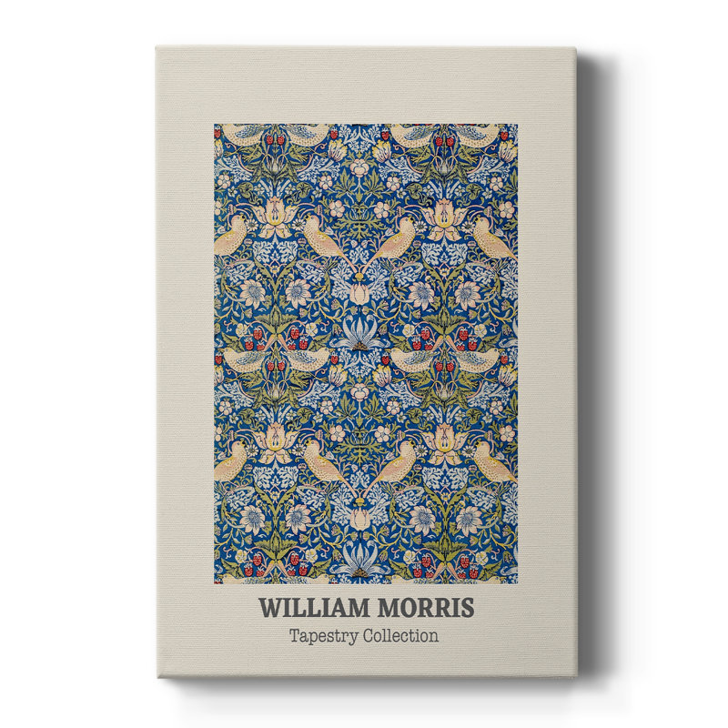 Toile tendue avec galerie William Morris CCVI, H 12 po x l 8 po