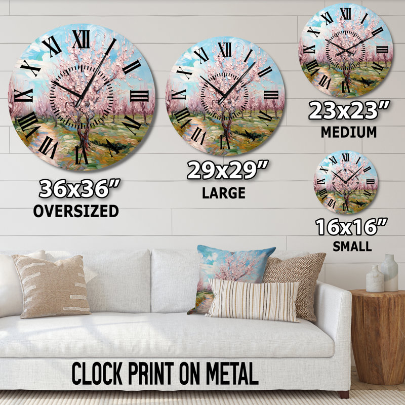 Horloge murale Vangogh, Surdimensionné