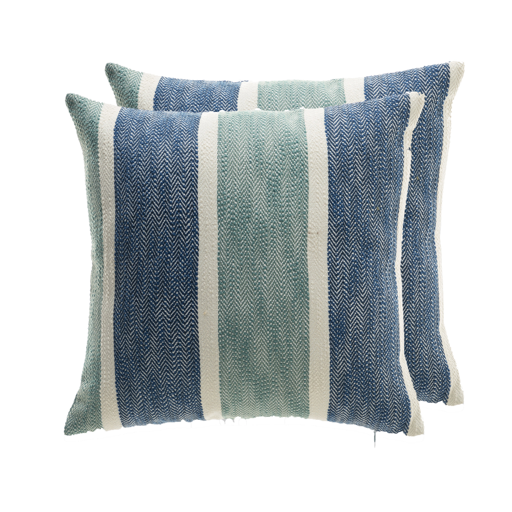 Three Stripe Pillow 20 Navy - House of Cindy