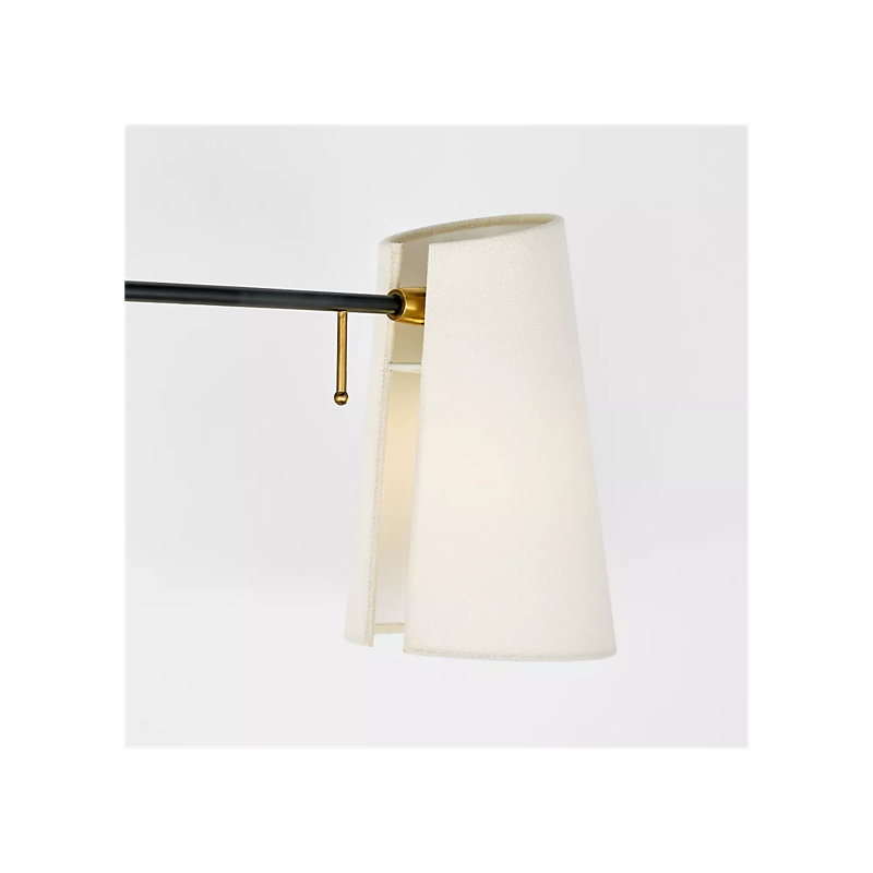 AERIN Keil Swing Arm Wall Light, Black