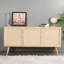 Buffet en bois massif de manguier de 57,25 po de largeur-1459903808