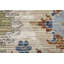 Claymore traditionnel floral et botanique, brun clair / bleu / rouge-97925028