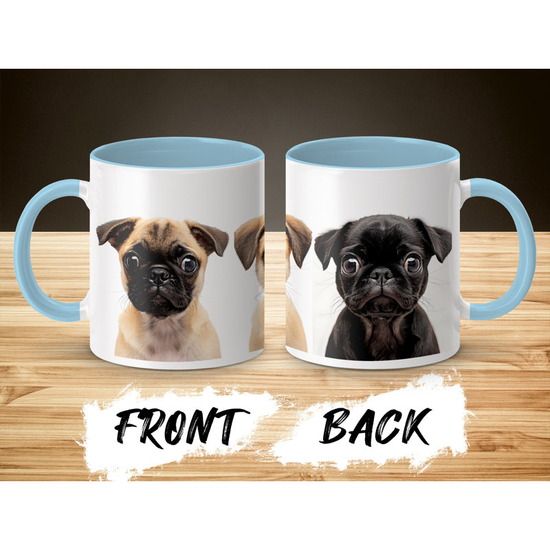 Ceramic Coffee Mug, Light Blue, 2