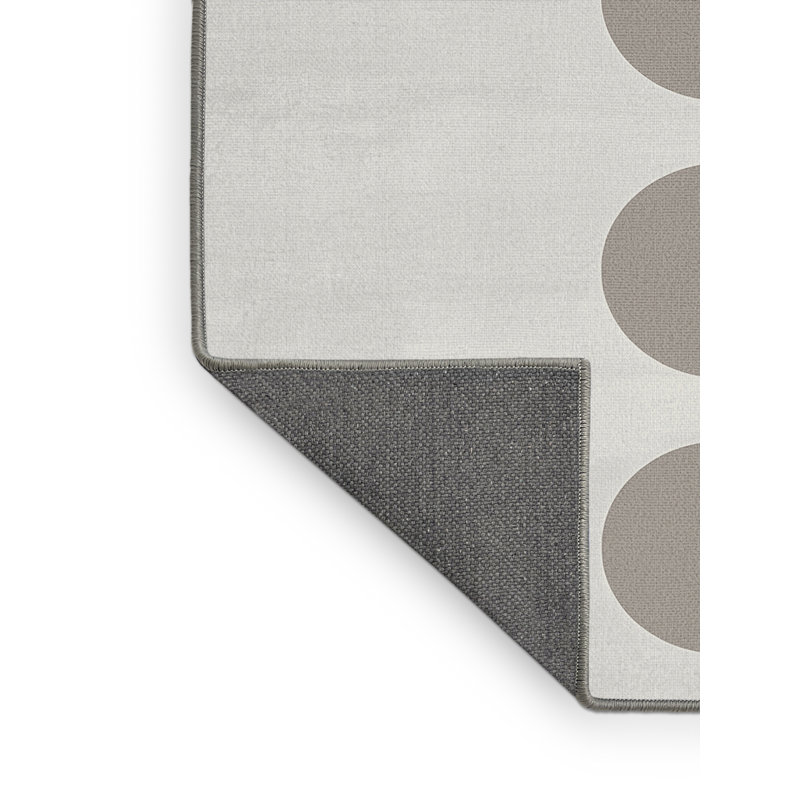 Soft Plush Esquibel Halloween Modern & Contemporary Abstract Area Rug in Gray – Gray Binding, 3x5