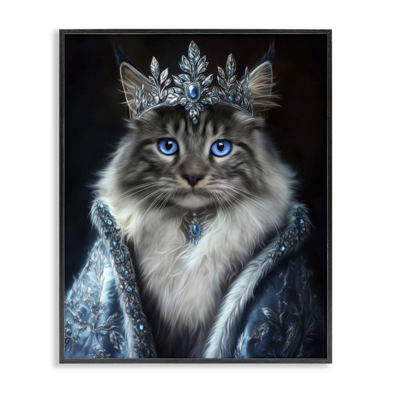 Giclée arctique, dessin par Kelley Parker, H 14 po x l 11 po, Giclée encadrée noir minuit