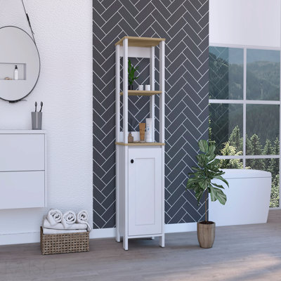 Armoire à linge à 4 tablettes
