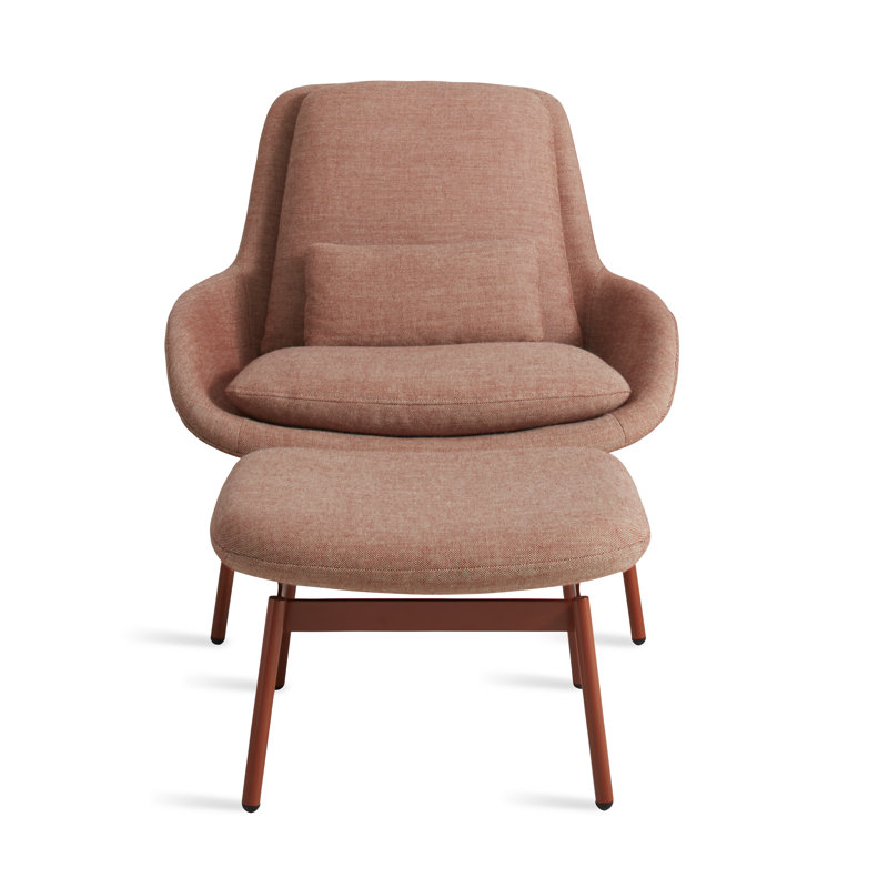 Field Ottoman, Edwards Tomato Crossweave