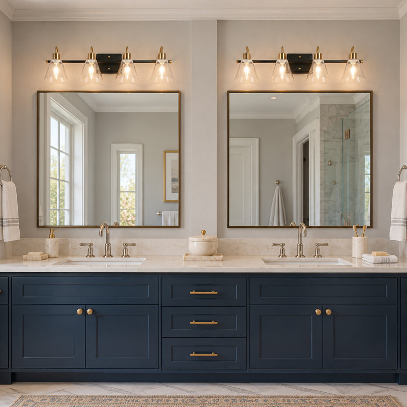 4-Light Dimmable Modern Vanity Light 