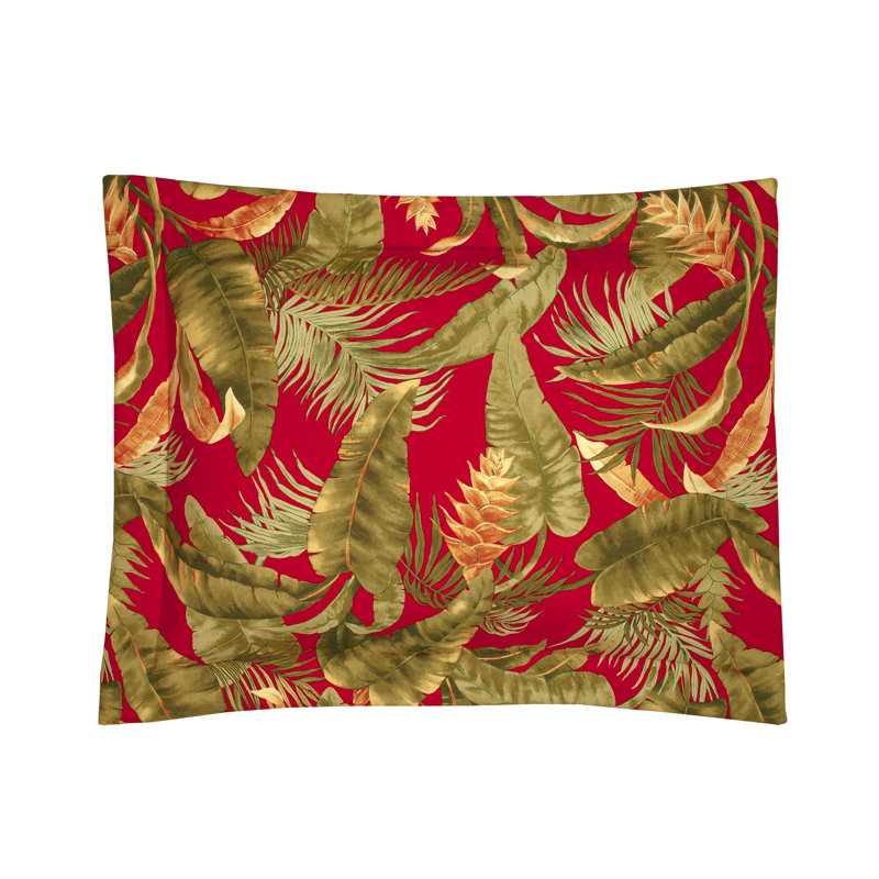 Taie décorative en coton La Selva, Rouge