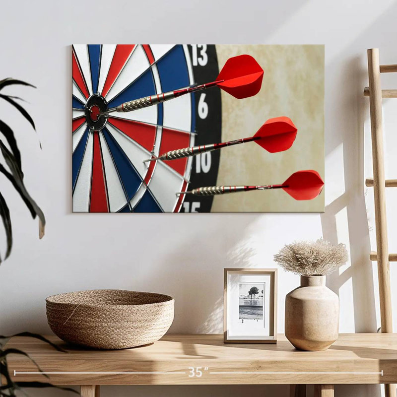 Senne Red Darts In A Row, 16" H x 24" W