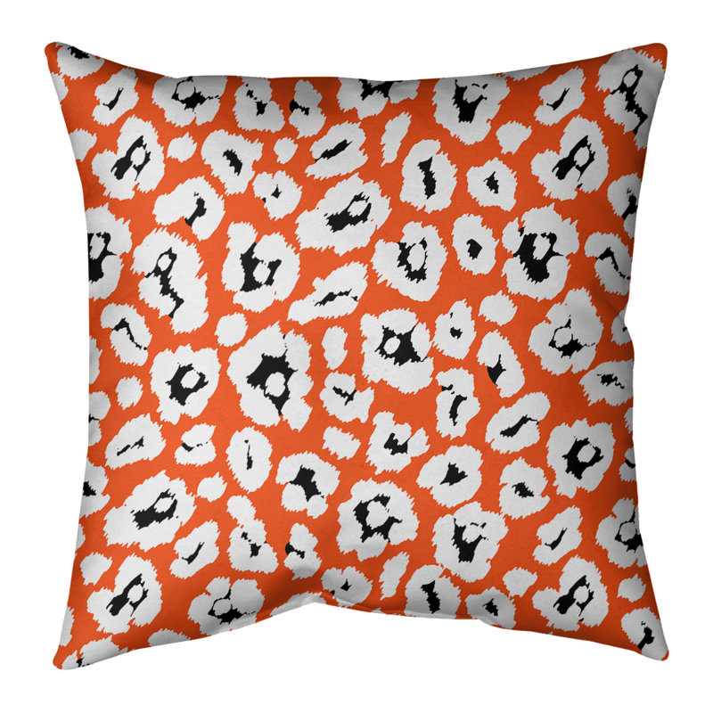 Housse de coussin carrée, Simili daim, Orangé, 18" x 18"