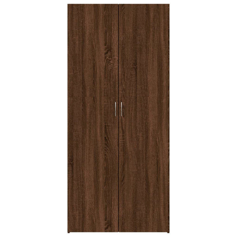 Rovner 24 Pair Shoe Storage Cabinet, Dark Brown