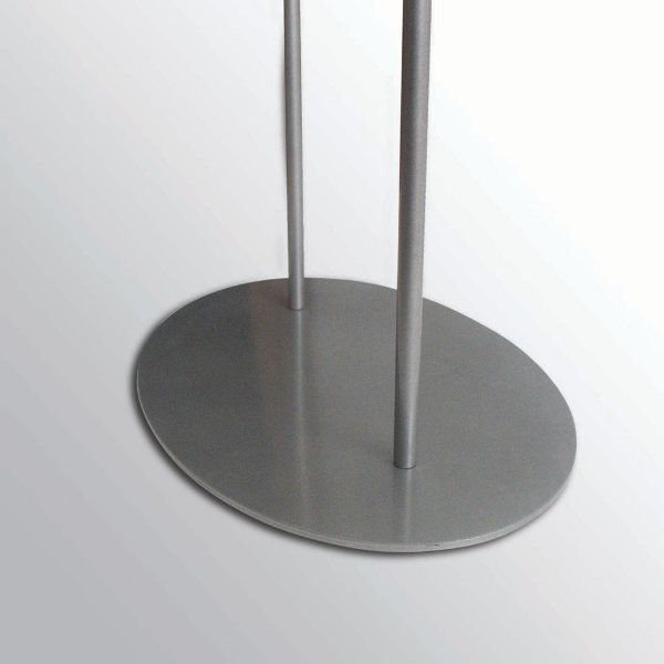 Info ovale ovale, H 28,91 po x l 22,91 po, Argent
