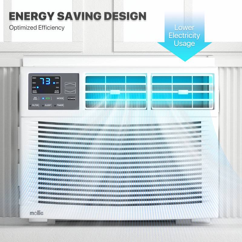 12,000 BTU 115V Window Air Conditioner, Cools up to 450 Sq.Ft., Window AC Unit with Remote Control