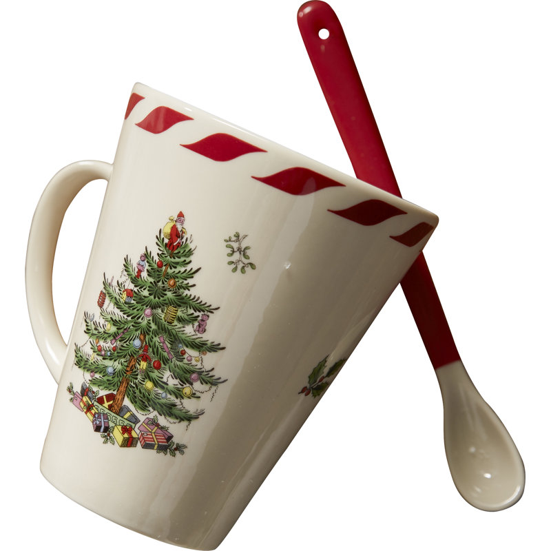 Spode Christmas Tree Peppermint Coffee Mug