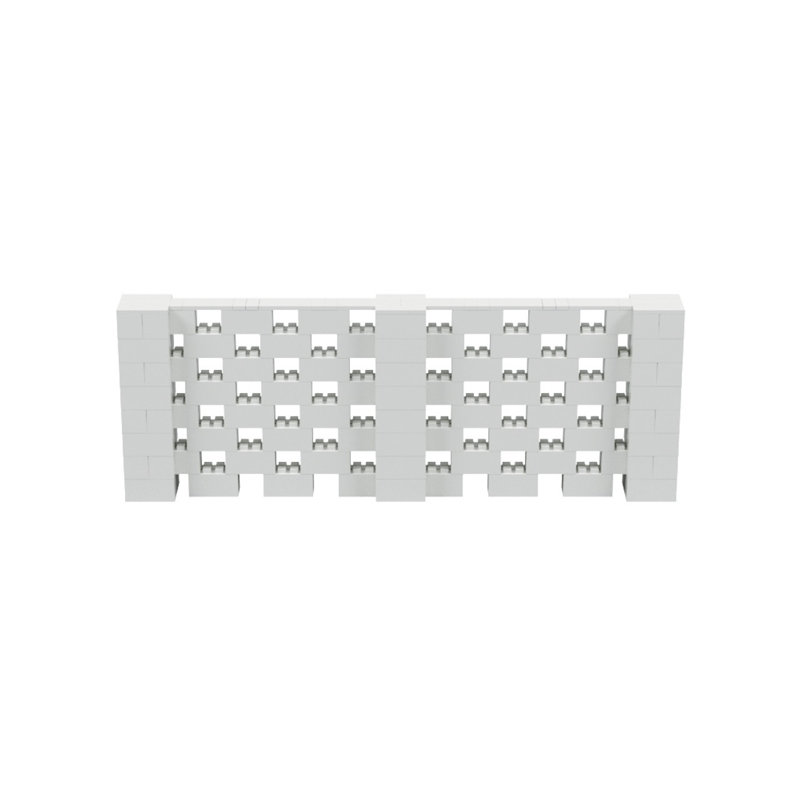 Ensemble mural 4 po de haut Everblock, Gris clair, 132"