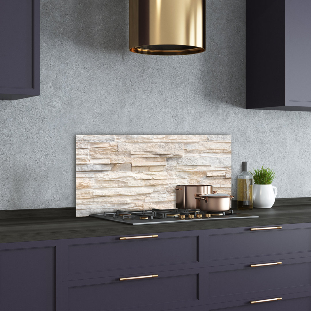 Alian Brick Wall 50cm x 100cm Glass Panel