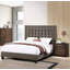 Grand lit rembourré de style élégant avec tête de lit capitonnée pour un confort et un attrait esthétique-2092039882