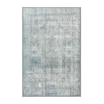 Tapis traditionnel gris / bleu mer Eversley