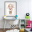 Giclée rose encadrée, dessin par Christine Simpson Art-981236569-981236570