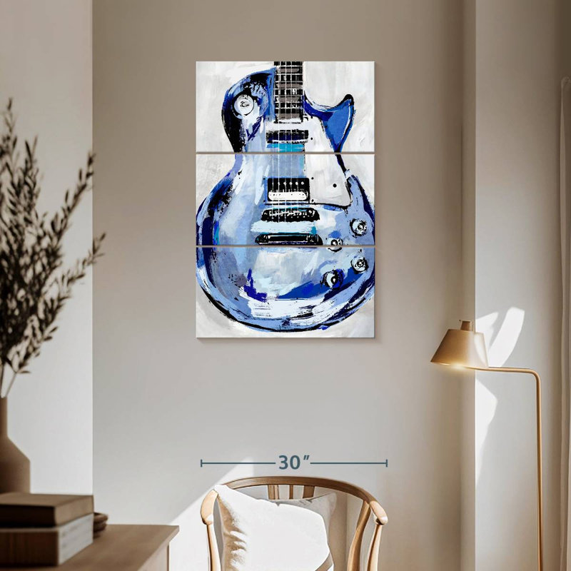 Abarca Electric Blues I, 57" H x 36" W