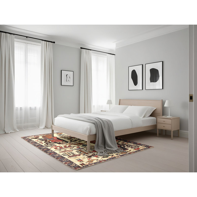 Tapis beige/brun, Rectangle 5 pi x 7 pi