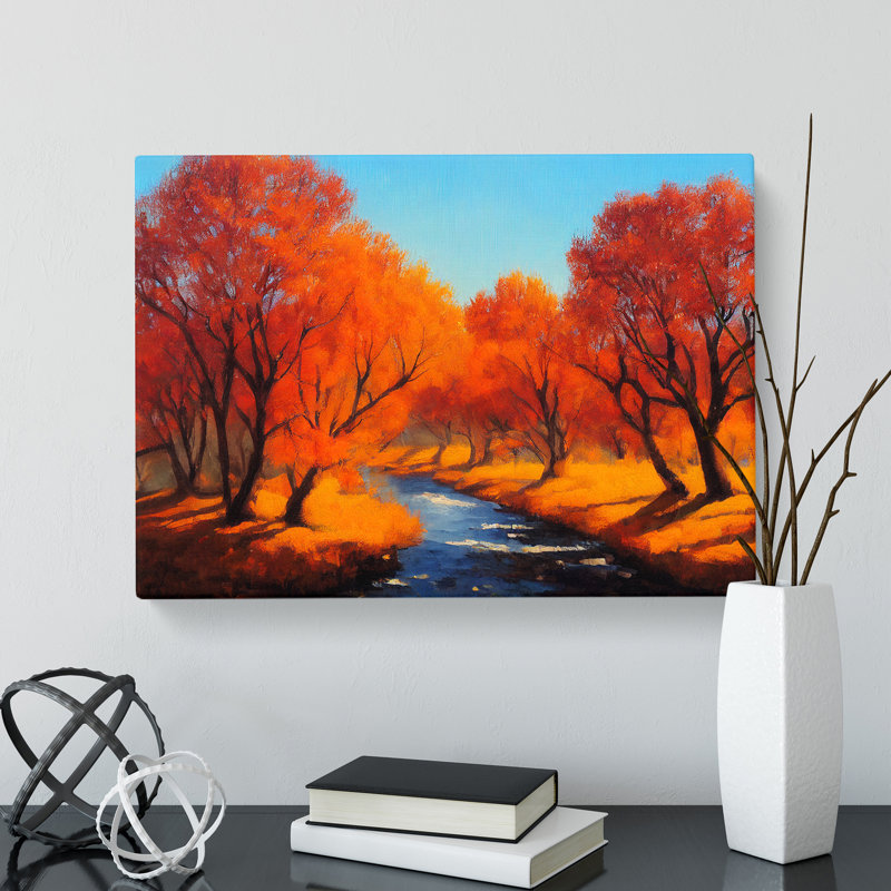 Splendid Autumn Forest - Wrapped Canvas, 35cm H x 50cm W x 3cm D