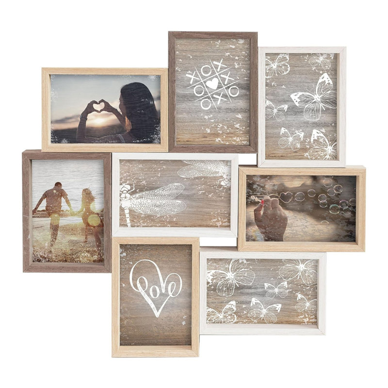 Amesfield Brown Solid Wood Collage Picture Frame