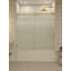 Galaxy 56 - 60 in. x 60 in. Fully Frameless Fluted Sliding Bathtub Door-422505554-432846086