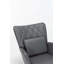 Chaise berçante, fauteuil oscillant, fauteuil d'appoint avec coussin lombaire et repose-pieds