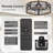 28" Farmhouse Caged Ceiling Fans With Lights, 6 Speeds, Rustic Low Profile Ceiling Fan With Light And Remote, Bladeless Ceiling Fans With Lights For Kitchen, Bedroom