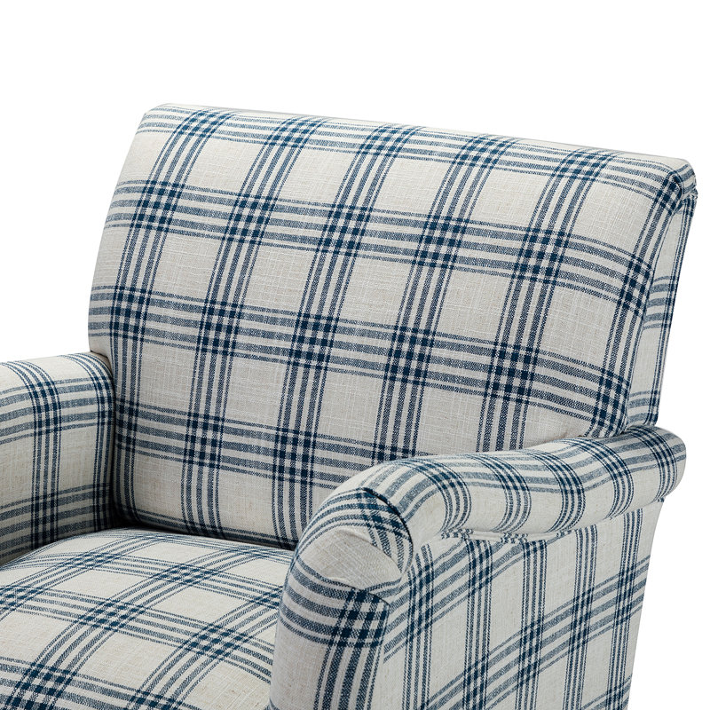 Fauteuil Ariana, Carreaux bleu marine