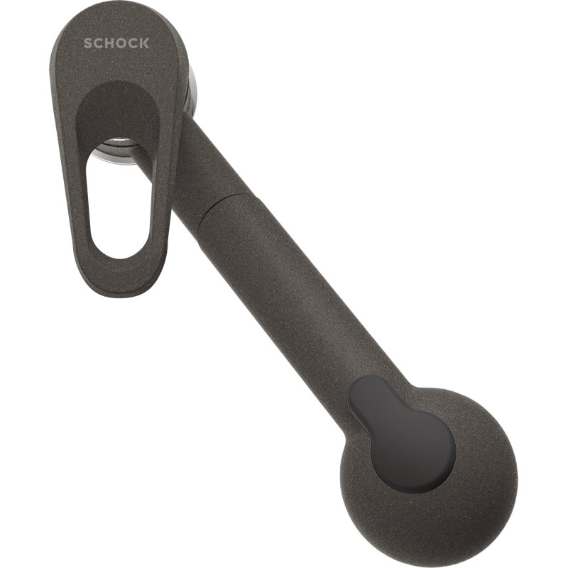 Cosmo High Pressure Pull Out Single Lever Monobloc Tap, Asphalt