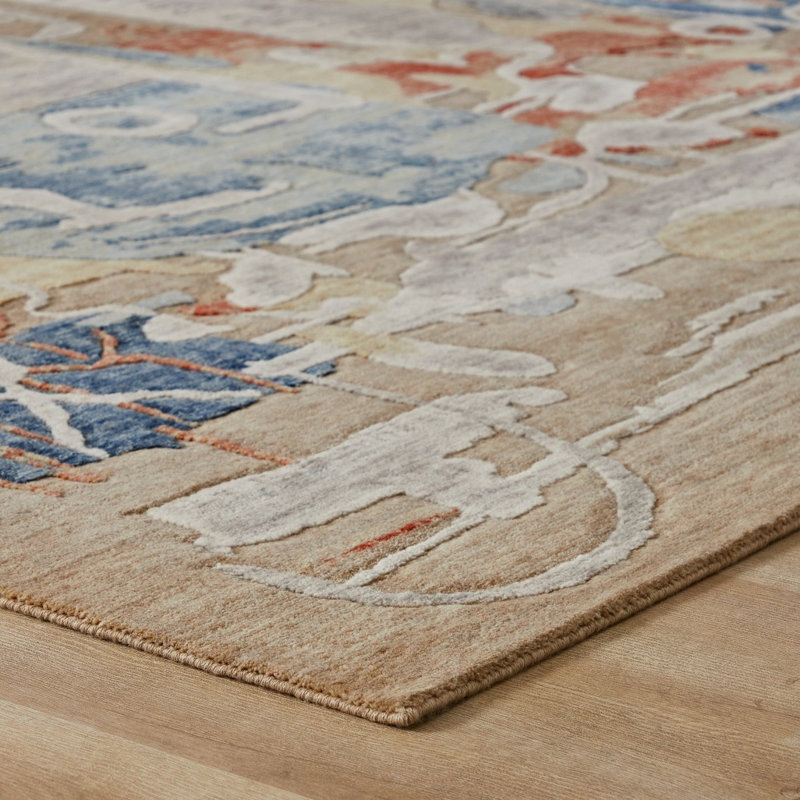 Hargun Desert Blend Wool Handcrafted Area Rug, Runner 2'6" x 10'