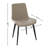 Dining Chairs 4PCS, Modern Kitchen & Dining Room Chairs, Upholstered Faux Leather Cushion Seat and Sturdy Metal Legs-847784996-847784995