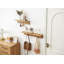 Bodak Wood Floating Shelf with Hooks-1567878084