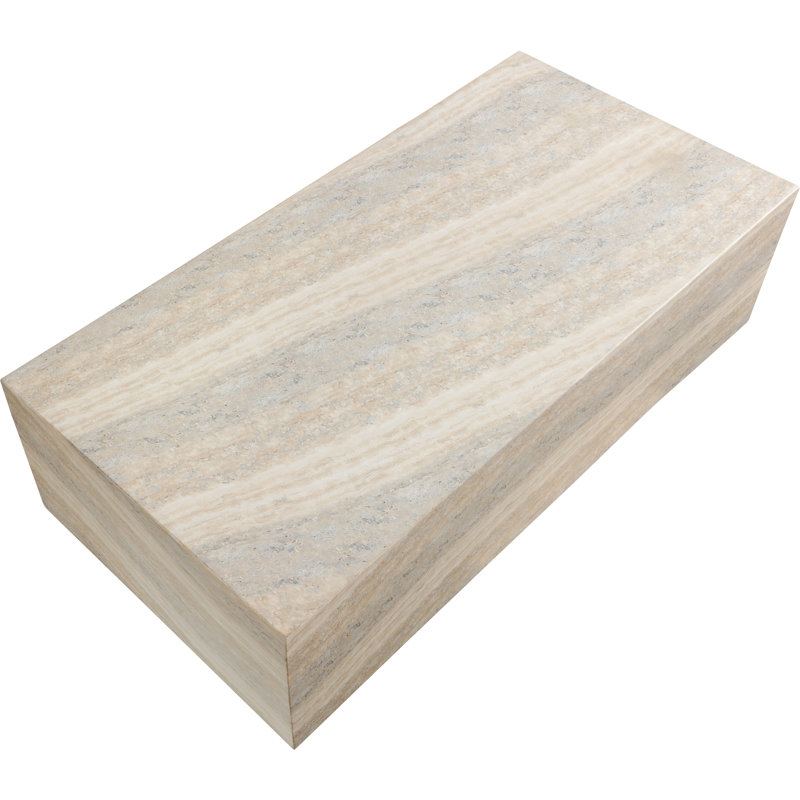 Table basse Geffrey, Travertin