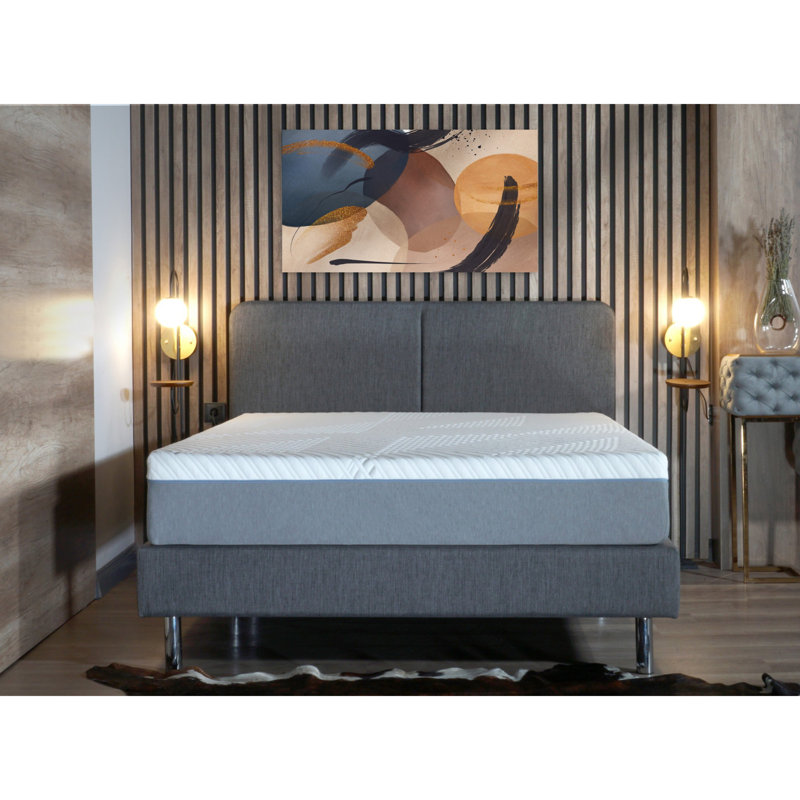 Matelas hybride à ressorts ensachés à mémoire de forme moyenne, Lit double
