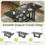 Table de salle à manger extensible rustique de 82 pouces avec base à tréteaux Rustic-539488234