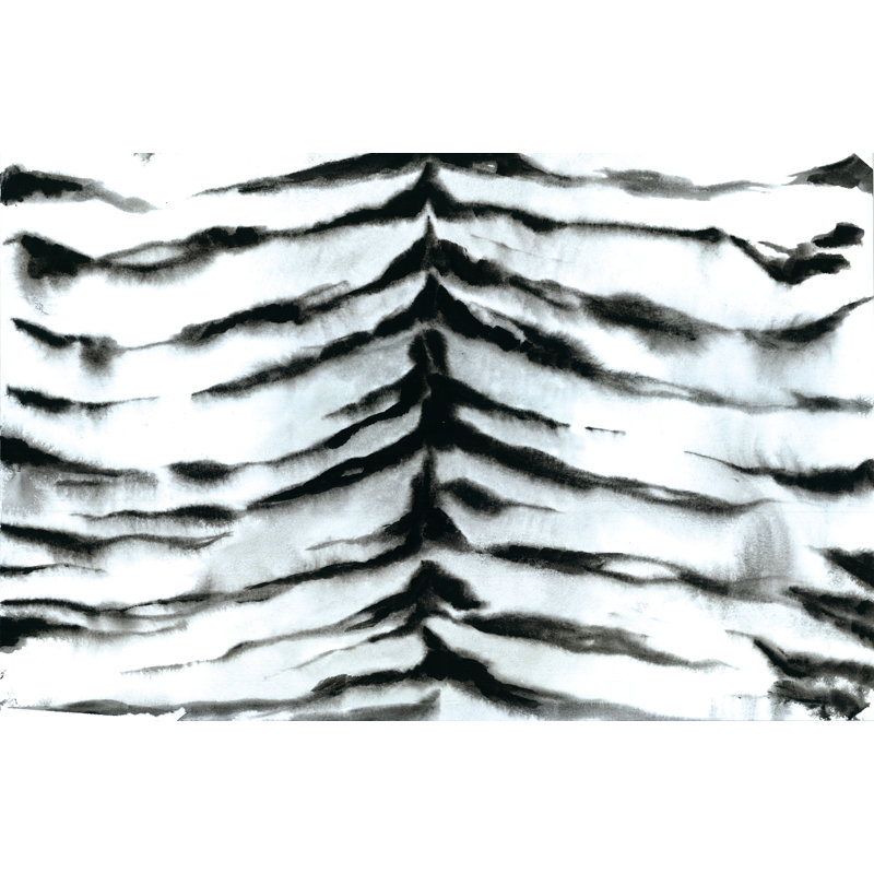 Watercolor Tiger Stripe - Wrapped Canvas Art Prints, 30cm H x 46cm W
