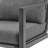 [Set of 2] Gray Aluminum Lounge Chair with Sleek Rope Accents and Comfortable Cushions, Perfect for Modern Outdoor and Indoor Spaces-1042665353
