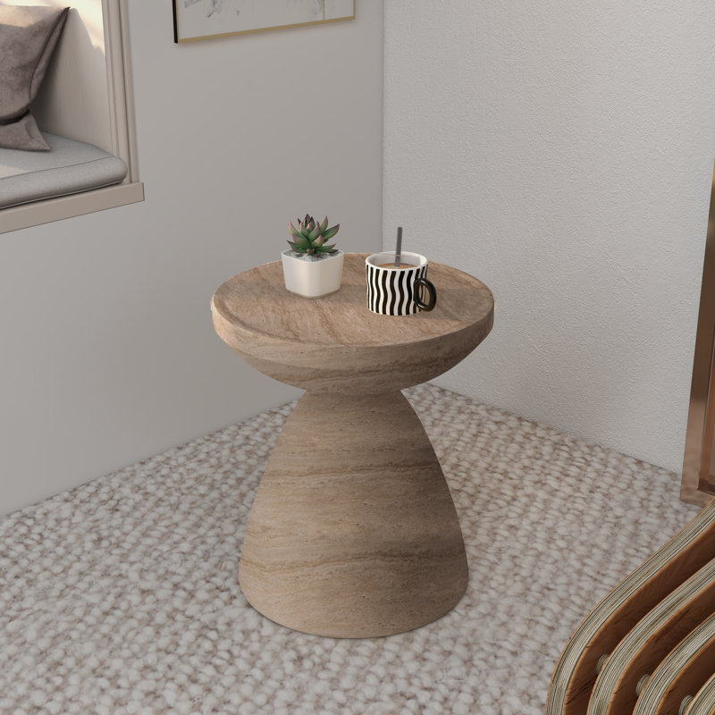 Table de bout Gerstuvansh, Travertin
