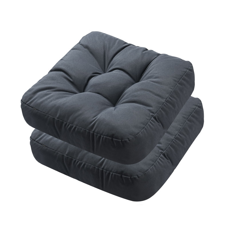 16.5-inch  Dining Chair Cushion, Dark Gray Polyester