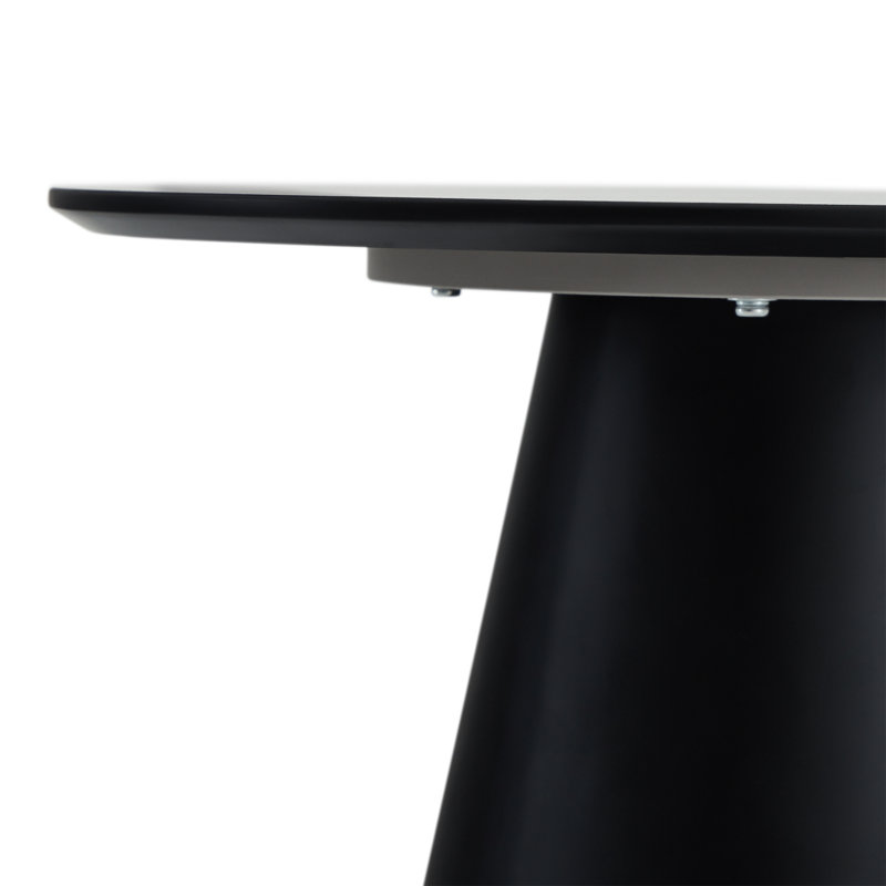 Ludwicka Coffee Table Light Grey DIA 60x40, Light Grey, Grey Wood, 40cm H x 60cm W x 60cm D