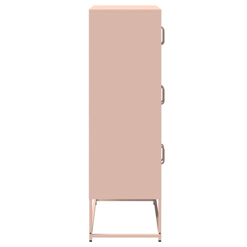 Highboard 68X39x123 Cm Steel, Pink