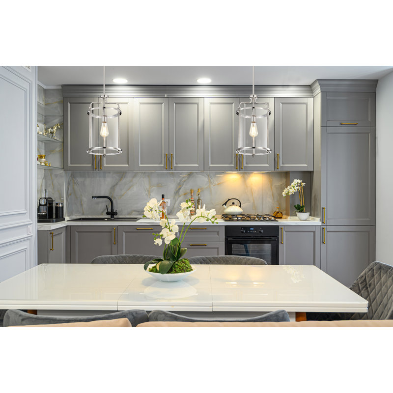Neven 1 - Light Cylinder Pendant, Polished Nickel