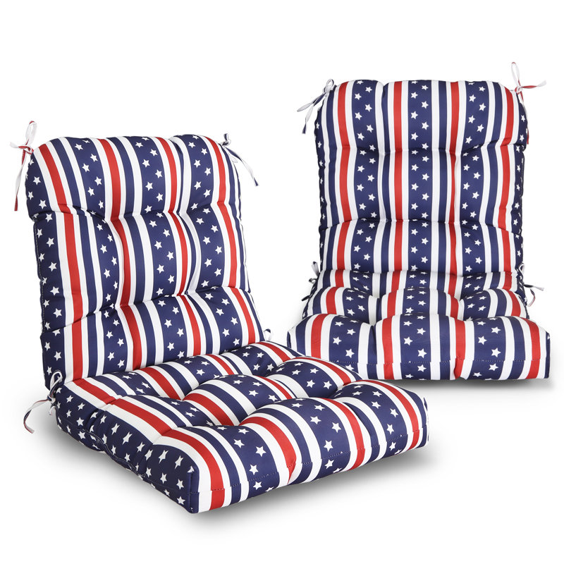 Indoor/Outdoor Seat/Back Cushion, American Flag